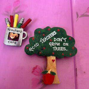Teacher Appreciation vintage 90’s  pin/brooch set of 2